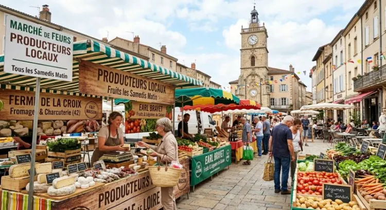 Les marchés locaux du Forez : guide des meilleurs marchés de la Loire